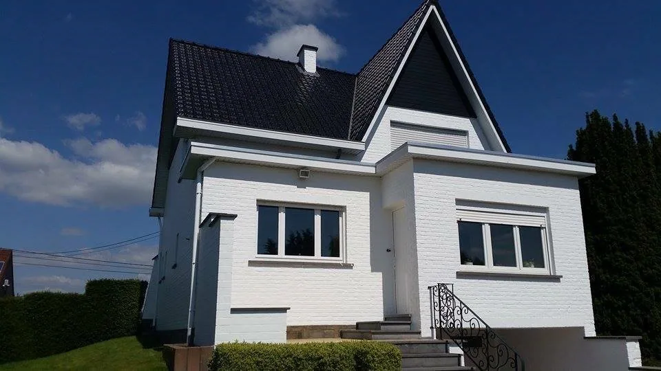 Decoratief pleisterwerk aangebracht in een woning in Rotselaar