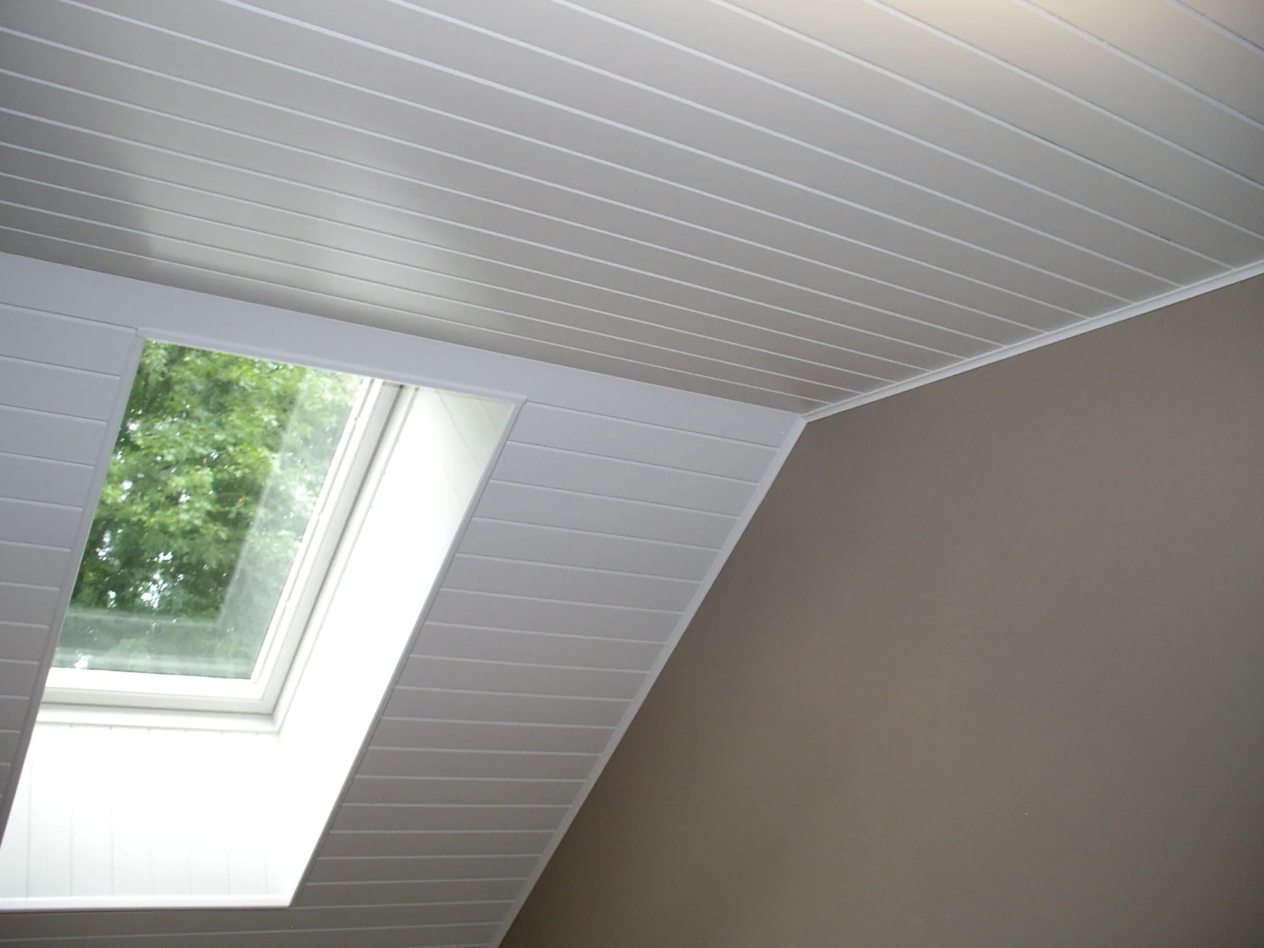 Houten plafond geschilderd in Tielt-Winge